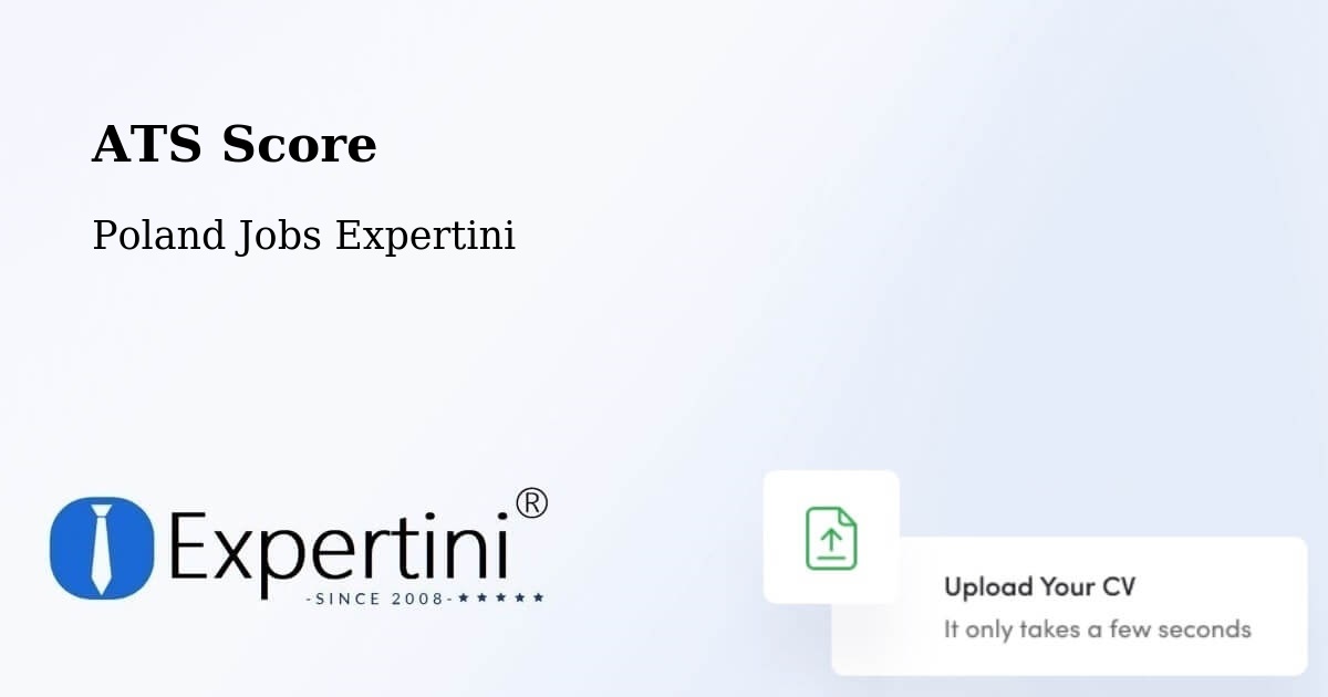 Resume ATS Score & Job Description Match Tool – Miętne - Poland Jobs Expertini